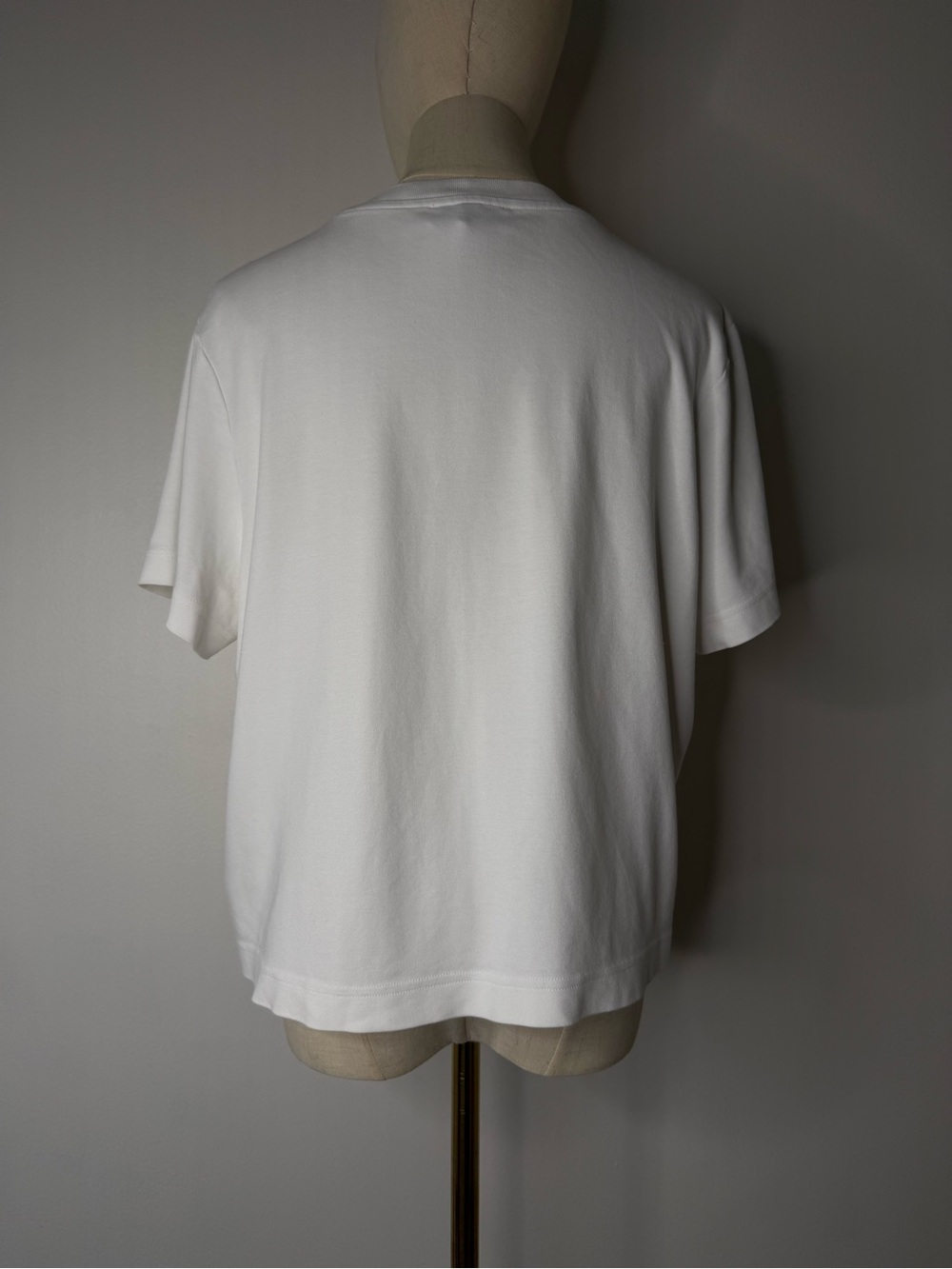 COS, high-quality white cotton T-shirt - Picture 3 of 7